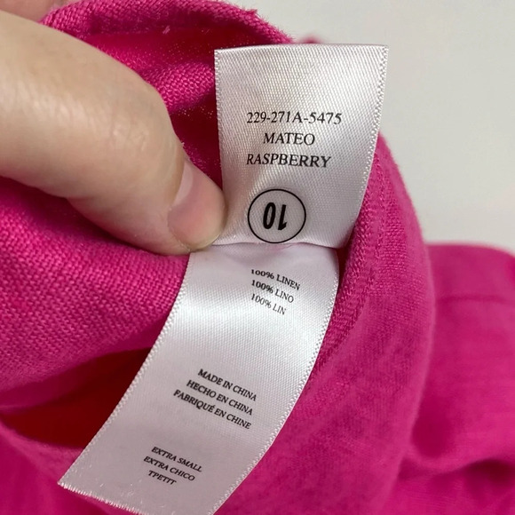NEW Rails Mini Skirt Size XS Pink Raspberry Mateo Linen Wrap NWOT - Picture 8 of 11
